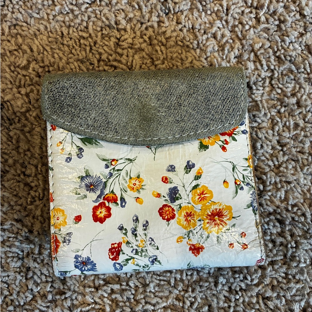 Patricia Nash Floral Leather Trifold Wallet